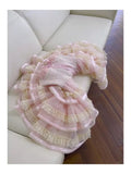 Trendy Ball Gown Spaghetti Straps Pink Lace Sleeveless Formal Short 8th Grade Homecoming Dress Summer Middle School Hoco Dresses Cocktail Dress Birthday Outfits HZ1121
