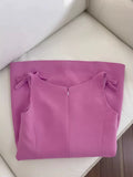 Trendy A Line Square Neck Pink Satin Formal Short 8th Grade Homecoming Dress Summer Middle School Hoco Dresses Birthday Outfits HZ1121