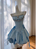 Trendy Ball Gown Spaghetti Straps Pink Satin Sleeveless Formal Short 8th Grade Homecoming Dress Summer Middle School Hoco Dresses Cocktail Dress Birthday Outfits HZ1121