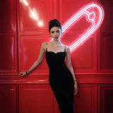 Elegant Sheath Spaghetti Straps Burgundy Velvet Sleeveless Long Evening Party Gowns Evening Formal Dresses Prom Dress HZ1121