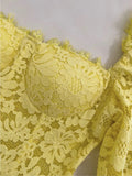 Elegant A line Sweetheart Lace Yellow Sleeveless Long Evening Party Gowns Evening Formal Dresses Prom Dress HZ1121