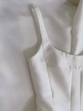 Elegant A line Square Neck Satin Sleeveless Long Evening Party Gowns Evening Formal Dresses Prom Dress HZ1121