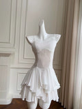 Trendy A line Spaghetti Straps White Lace Short 8th Grade Homecoming Dress Summer Middle School Hoco Dresses Cocktail Dress Birthday Outfits HZ1121