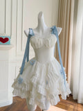 Trendy Ball Gown Spaghetti Straps White Chiffon Short 8th Grade Homecoming Dress Summer Middle School Hoco Dresses Cocktail Dress Birthday Outfits HZ1121