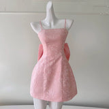 Sexy A Line Spaghetti Straps Pink Lace Sleeveless Formal Short 8th Grade Homecoming Dress Summer Middle School Hoco Dresses Birthday Outfits HZ1121