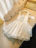 Cute A line Square Neck Red Short Homecoming Dress Summer Middle School Formal 8th Grade Hoco Dresses Cocktail Dress Birthday Outfits HZ1121