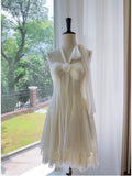 Pretty A line Halter Chiffon Short 8th Grade Homecoming Dress Summer Middle School Hoco Dresses Cocktail Dress Birthday Outfits HZ1121