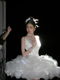 Unique Wedding Dress Ball Gown Sweetheart Summer Short White Wedding Dresses Bridal Gowns With Ruffles HZ1121