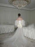 Unique Wedding Dress Ball Gown Off The Shoulder Short Summer Wedding Dresses Bridal Gowns With Sleeves HZ1121