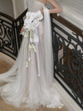 Simple Wedding Dress Sheath Off The Shoulder Summer Long Tulle White Wedding Dresses Bride Dress Bridal Gowns HZ1121