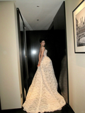 Modest Wedding Dress Ball Gown Square Neck Lace Summer Long White Wedding Dresses Bride Dress Bridal Gowns HZ1121