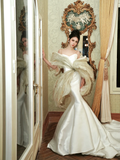 Pretty Wedding Dress Mermaid Spaghetti Straps White Long Luxury Wedding Dresses Bridal Gowns Brides Gown HZ1121