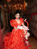 Classy Ball Gown Sweetheart Red Slit Layers Long Prom Dresses Party Dress Birthday Outfits Graduation Dresses HZ1121