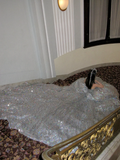Pretty Wedding Dress Ball Gown Strapless Silver Sequin Long Luxury Wedding Dresses Bridal Gowns Brides Gown HZ1121