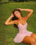 Sexy A Line Sweetheart Pink Chiffon Mini Short Formal 8th Grade Homecoming Dresses Summer Middle School Hoco Dress 20th Birthday Outfits HZ1121