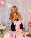 Modest A Line Sweetheart Black Mini Short Formal 8th Grade Homecoming Dresses Summer Middle School Hoco Dress 18th Birthday Outfits With Pink Bow HZ1121