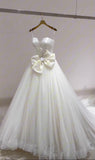 Princess Wedding Dress Ball Gown Sweetheart Tulle Sleeveless White Wedding Dresses Dreamy Bridal Gowns HZ1121