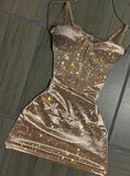 Unique Sheath Spaghetti Straps Sequin Short Mini Formal 7th Grade Homecoming Dresses Middle School Short Cocktail Night Dress Hoco Outfits HZ1121