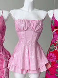 Cute A Line Sweetheart Pink Short Mini Formal 8th Grade Homecoming Dresses Middle School Cocktail Night Dress Hoco Outfits HZ1121