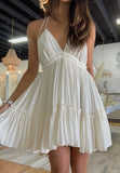 Cute A Line Halter White Chiffon Short Mini Formal 8th Grade Homecoming Dresses Middle School Cocktail Night Dress Hoco Outfits HZ1121