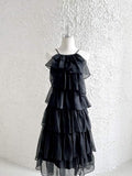 Simple A line Halter Black Tea Length Formal 8th Grade Homecoming Dresses Middle School Short Cocktail Dress Hoco Outfits HZ1121