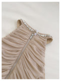 Cute Sheath Scoop Neck Champagne Short Grad Dress Inspo Short Mini Formal 8th Grade Homecoming Dresses High School Hoco Court Dress Graduation Dress 18th Birthday Outfits HZ1121