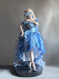 Vintage Ball Gown Off The Shoulder Half Sleeves 21st Birthday Dress Lolita Dress Blue Long Birthday Outfits HZ1121