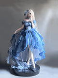 Vintage Ball Gown Off The Shoulder Half Sleeves 21st Birthday Dress Lolita Dress Blue Long Birthday Outfits HZ1121