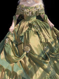 Vintage Ball Gown Off The Shoulder Green 22th Birthday Dress Lolita Dress Long Lolita Outfits HZ1121