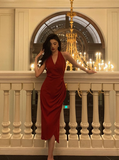 Elegant Glamour Mermaid Halter Red Prom Dress Party Dress Evening Dresses HZ1121