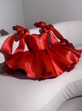 Cute A line Straps Summer Satin Homecoming Dress Hoco Dress Mini 20th Birthday Outfit Cocktail Dresses HZ1121